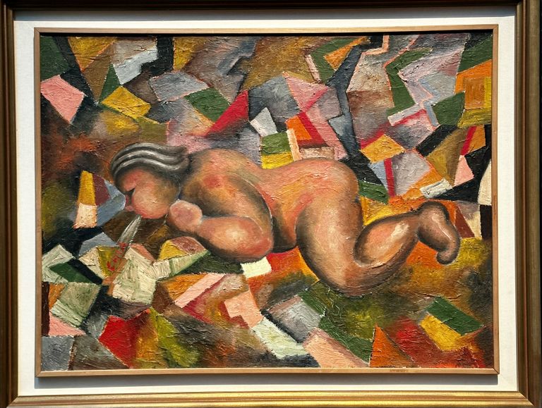 Сандро Киа. Без названия (1983) - картина с элементами кубизма, которую Фабио назвал со всей определенностью. 