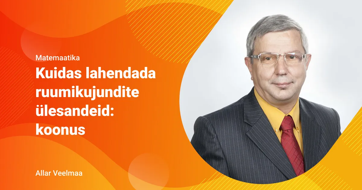 Kuidas lahendada ruumikujundite ülesandeid: koonus