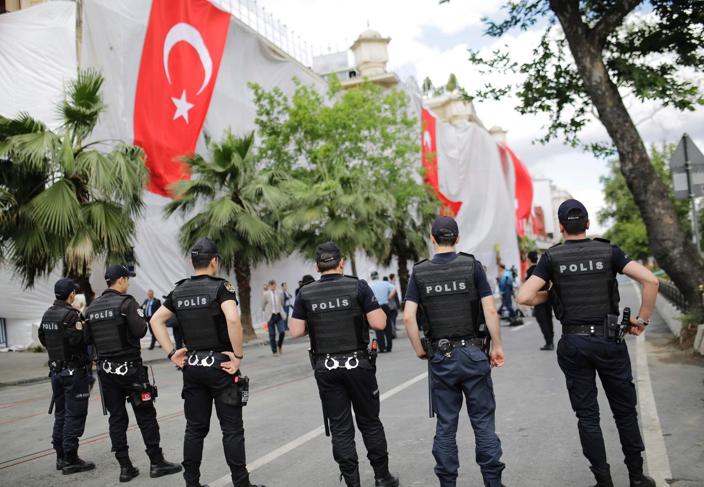 Иллюстративный кадр. Полиция в Стамбуле.