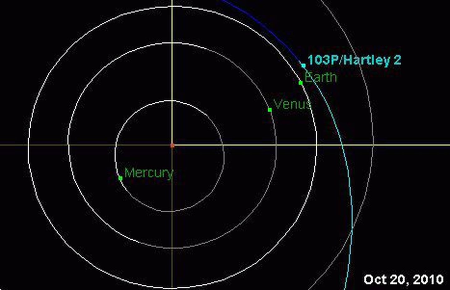 Oktoobris möödub Maast komeet Hartley 2