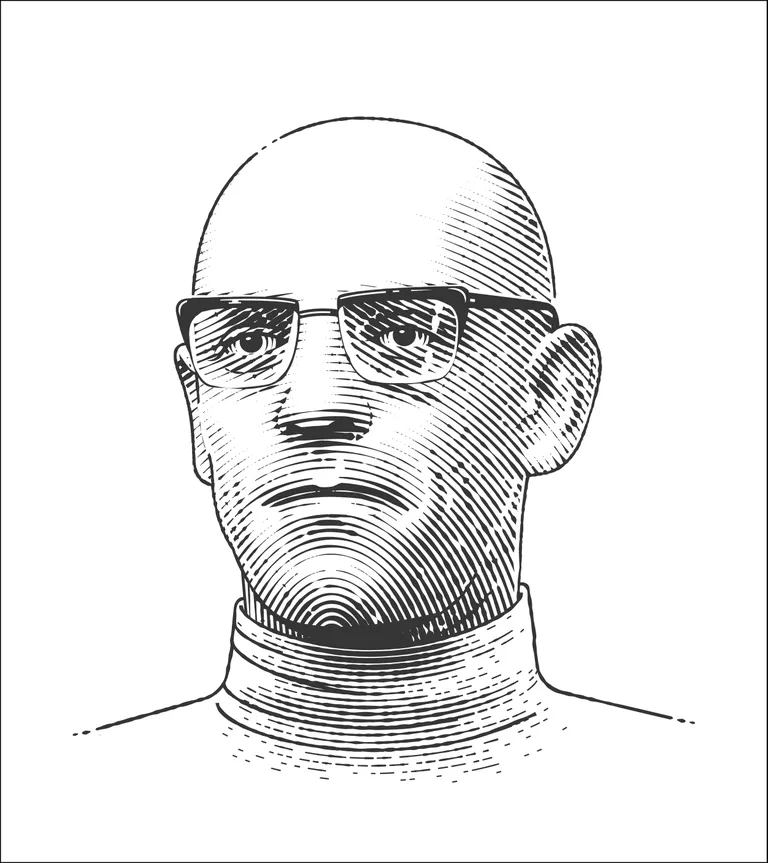 Michel Foucault'st tehtud joonistus.