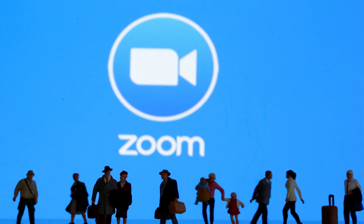 Zoomi logo. Pilt on illustreeriv.