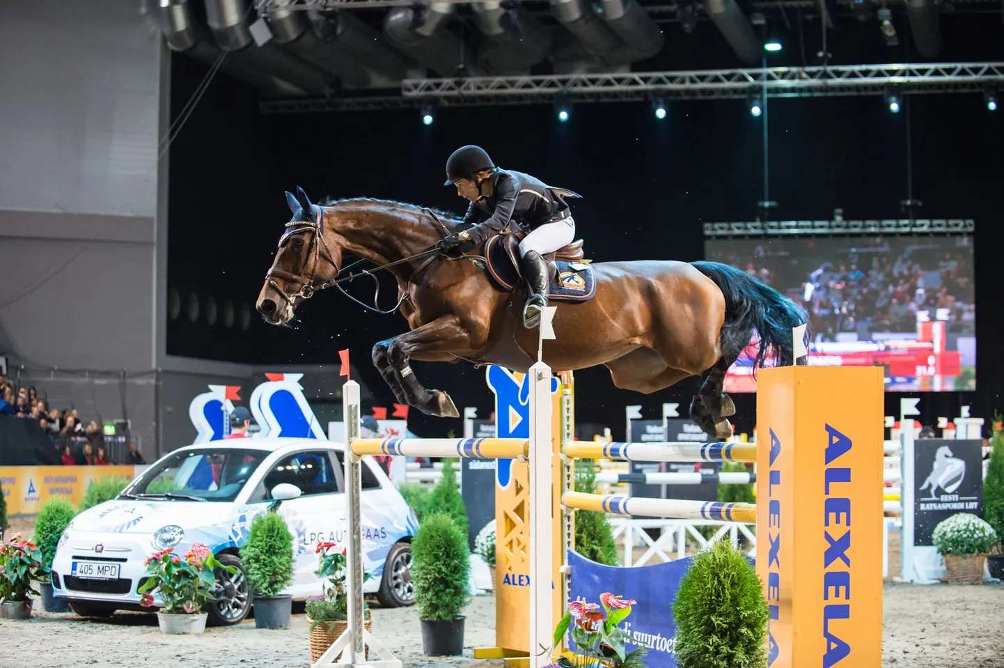 Kertu Klettenberg ja Ulrike R Tallinn Horse Show'l.