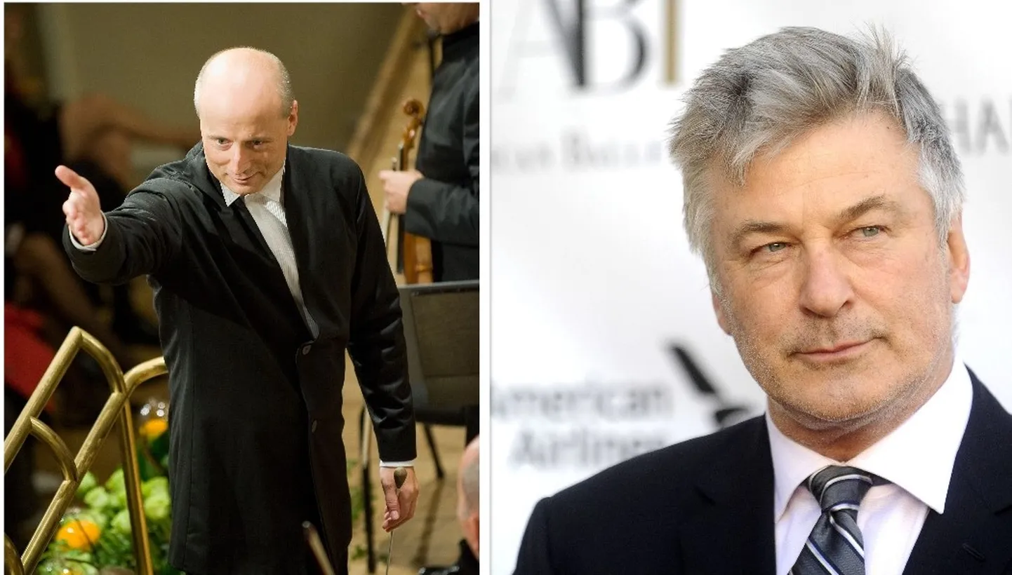 Vasakul dirigent Paavo Järvi, paremal Alec Baldwin