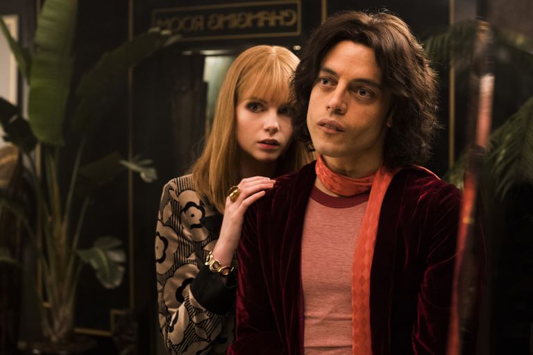 Lucy Boynton & Rami Malek kehastavad filmis «Bohemian Rhapsody» Mary Austinit ja Freddie Mercuryt, 2018.