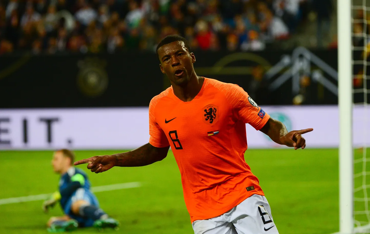 Hollandi jalgpallikoondise poolkaitsja Georginio Wijnaldum.