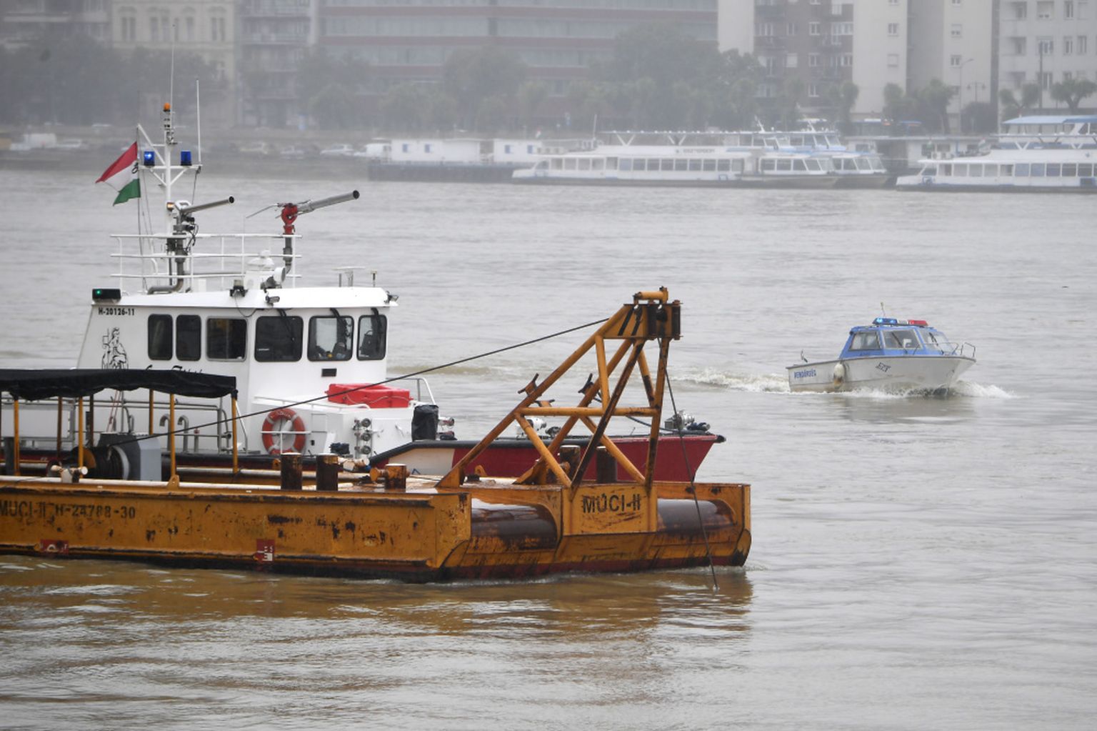 Glābšanas kuģis Donavā, Budapeštā. 30.maijs, 2019