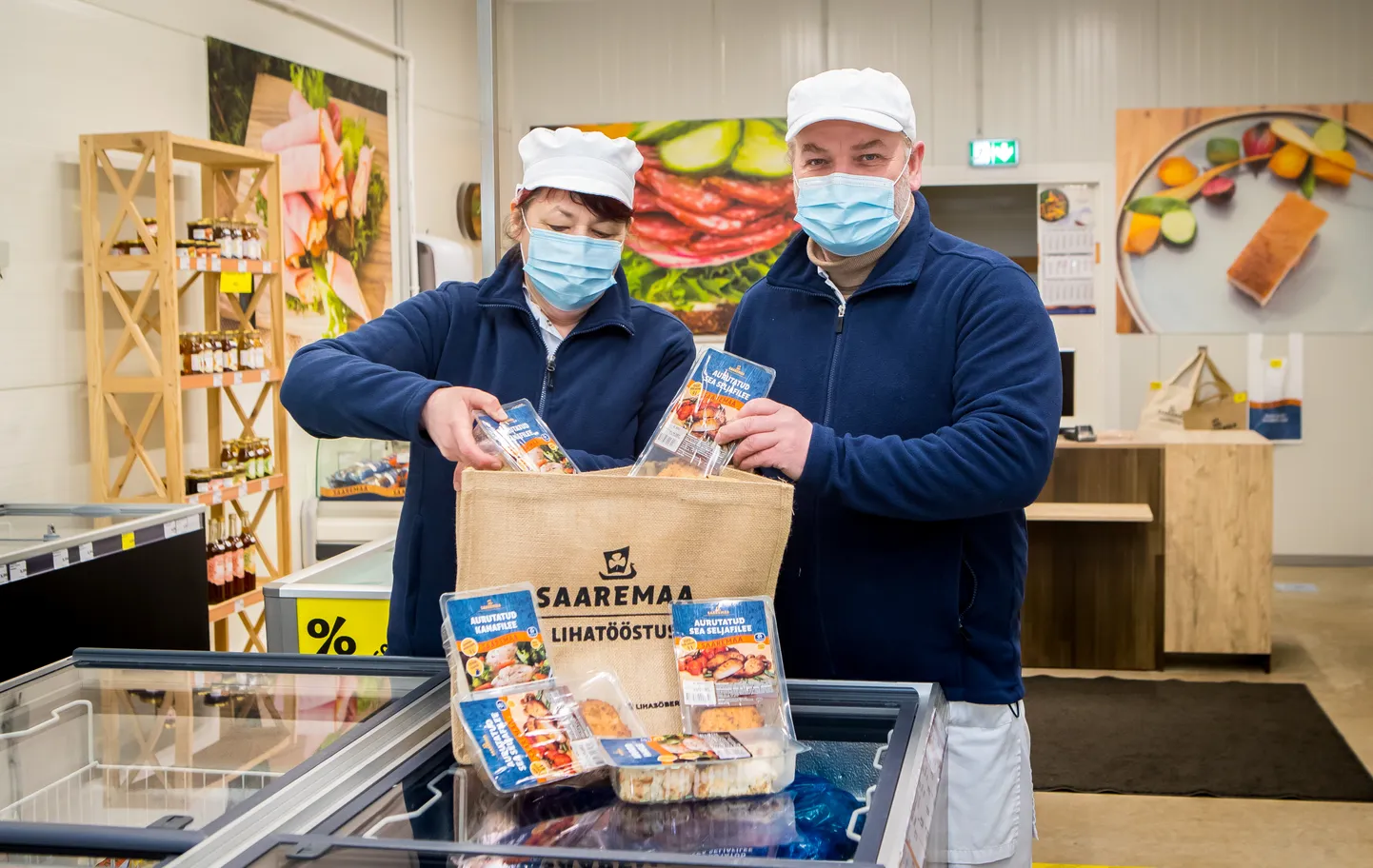 AURUTATUD TOOTED ON TERVISLIKUD, kinnitavad Saaremaa Lihatööstuse peatehnoloog Malle Mägi ja tootmisjuht Illimar Poopuu.