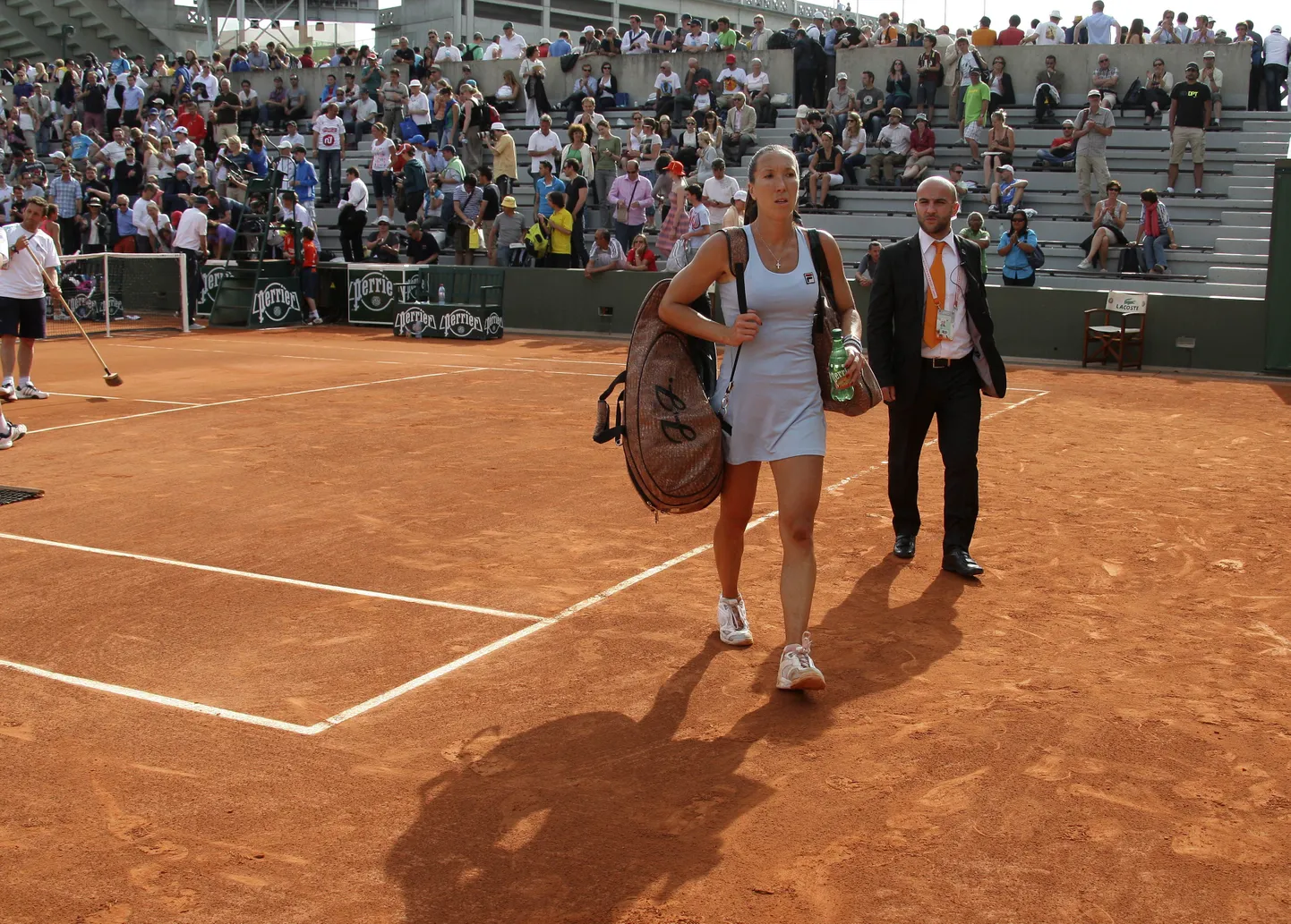 Jelena Jankovic pidi Prantsuse lahtistel reketid pakkima.