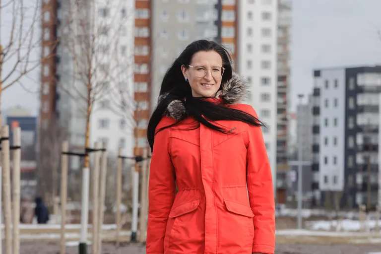 11.03.2022, Таллинн. Старейшина Ласнамяэ Юлианна Юрченко. Foto: Konstantin Sednev / Postimees Grupp