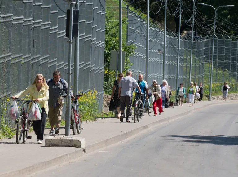Narva piiripunkt. Foto Mihkel Maripuu.