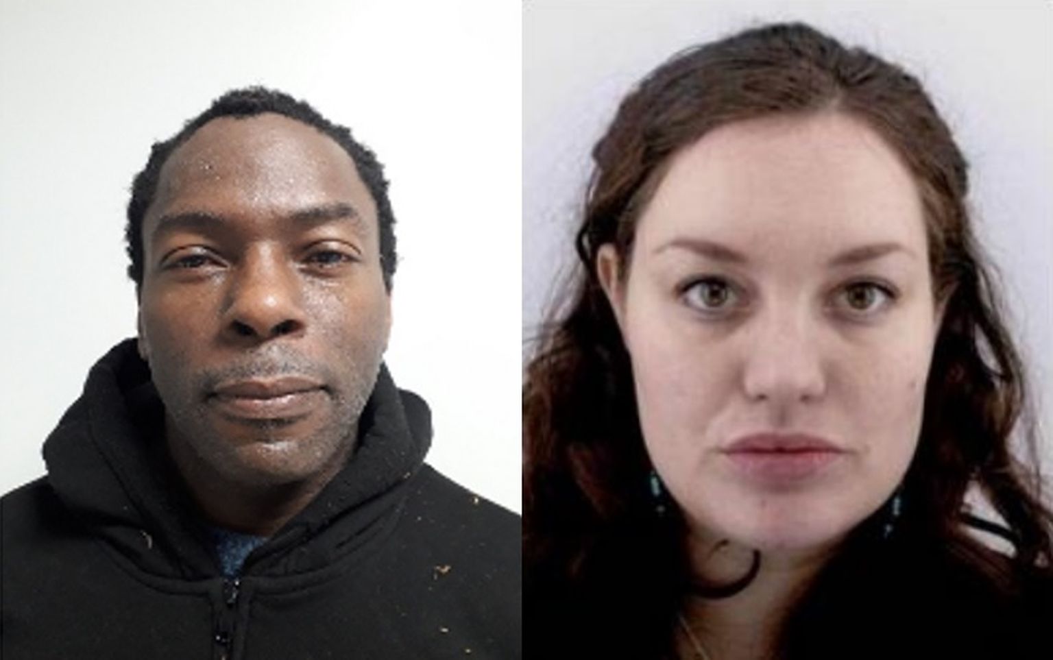 Briti politsei avaldatud fotod: Mark Gordon (vasakul) ja Constance Marten. Neid otsitakse, kuna neil on beebi, kes vajab arstiabi