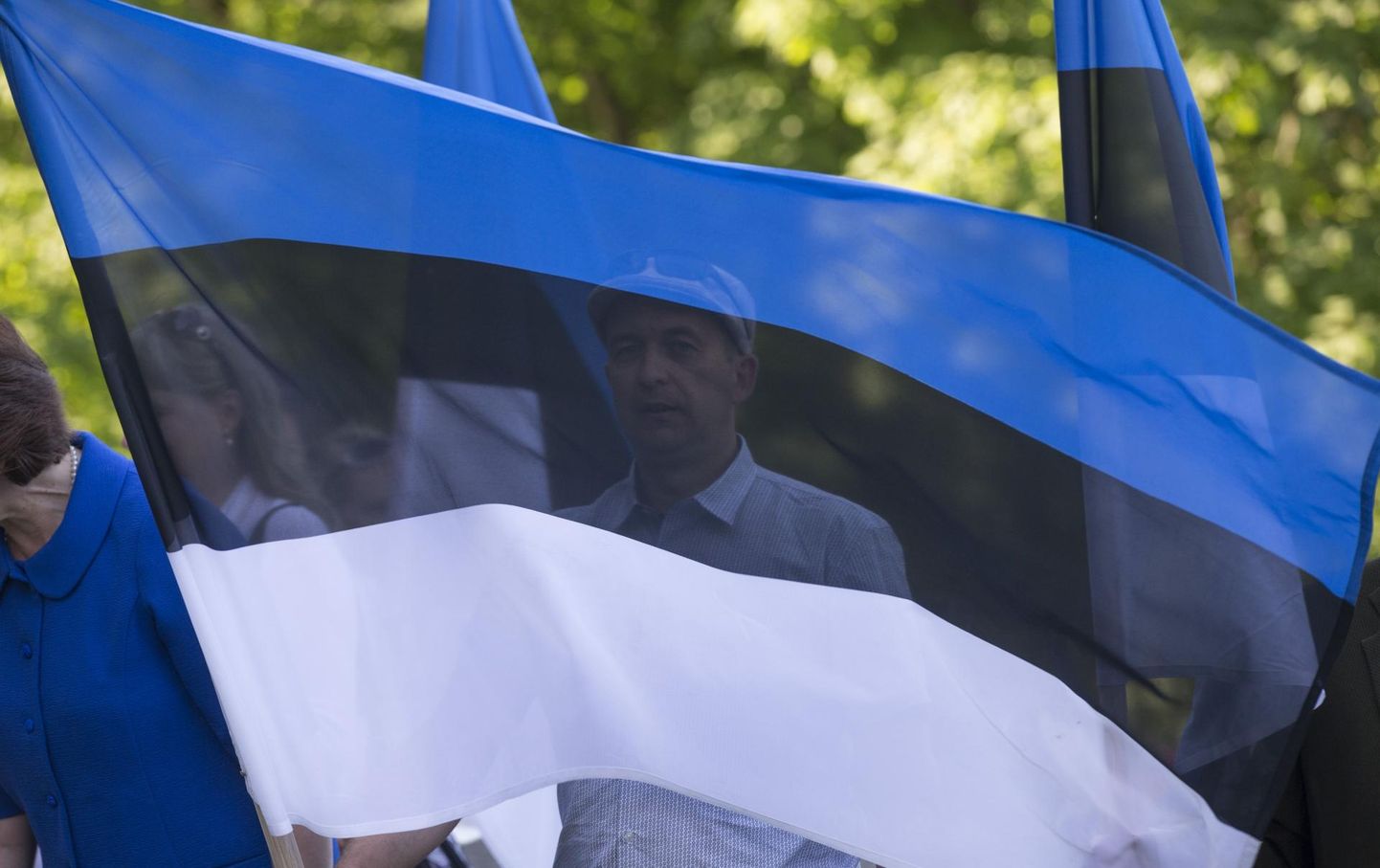 Paraku heistati Eesti lipu päeval väheste majade küljes trikoloorid.