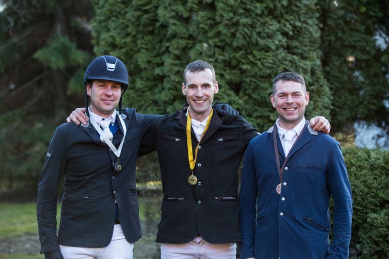 Sisemeistrivõistluste medalikolmik: Tiit Kivisild (hõbe), Paul Argus (kuld), Hanno Ellermann (pronks).