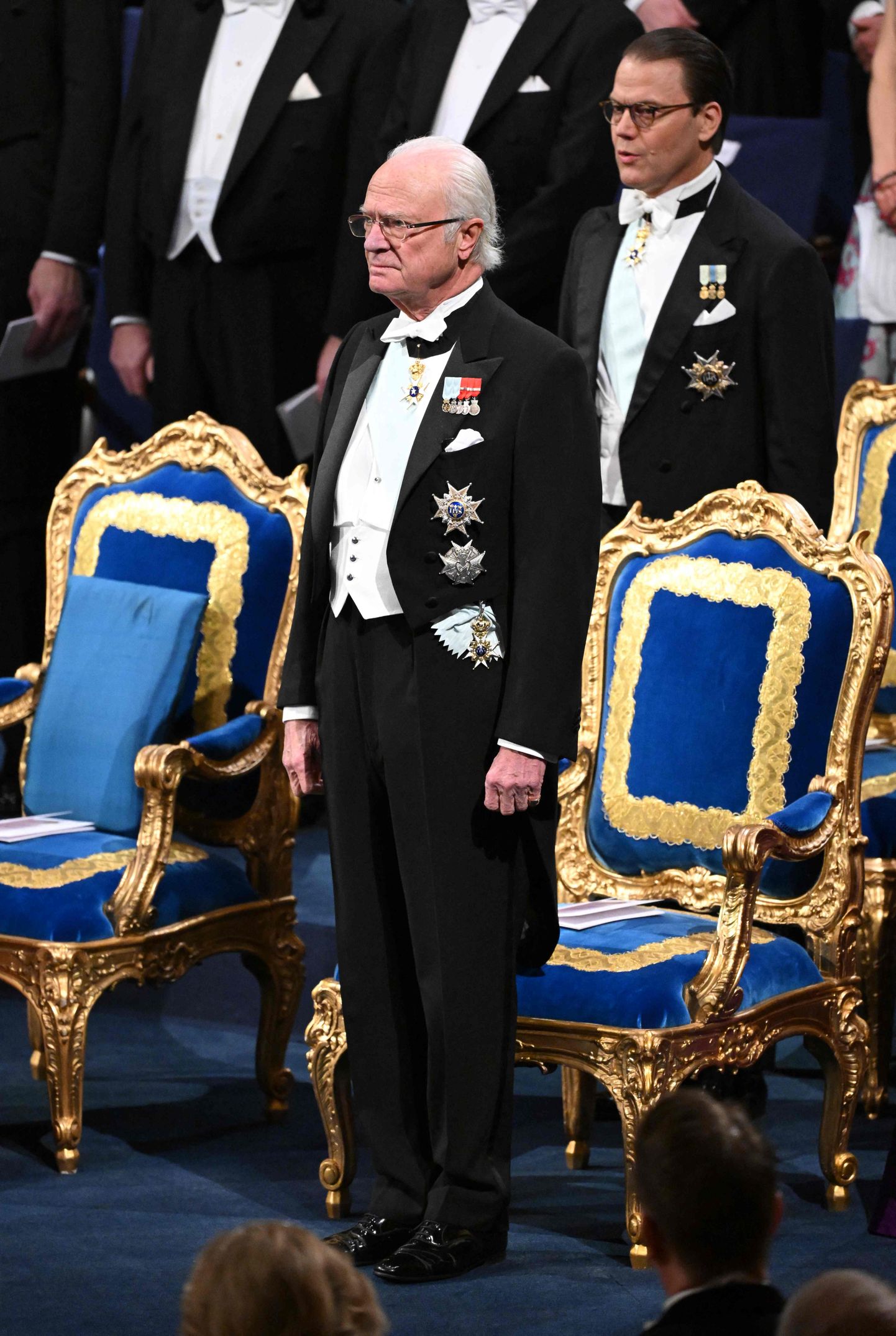 Rootsi kuningas Carl XVI Gustaf (esiplaanil).
