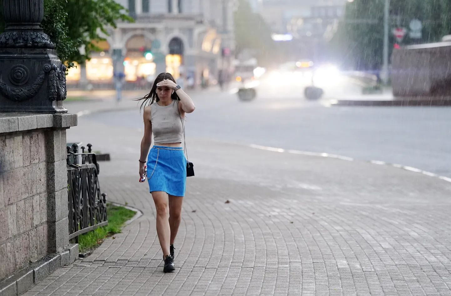 Ливень в Риге.