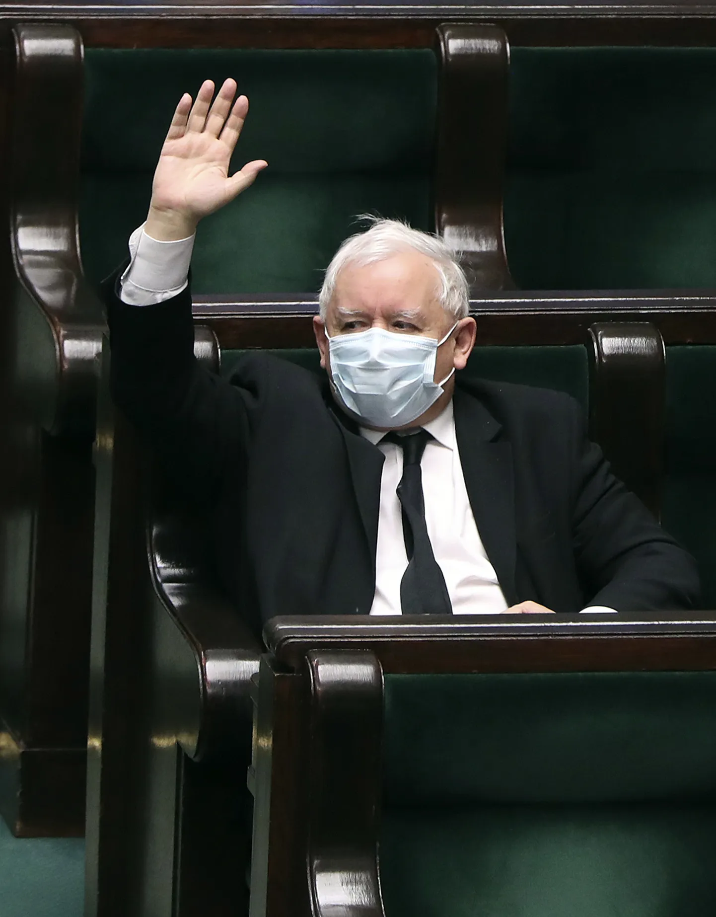 Poola võimupartei Õigus ja Õiglus esimees Jaroslaw Kaczynski