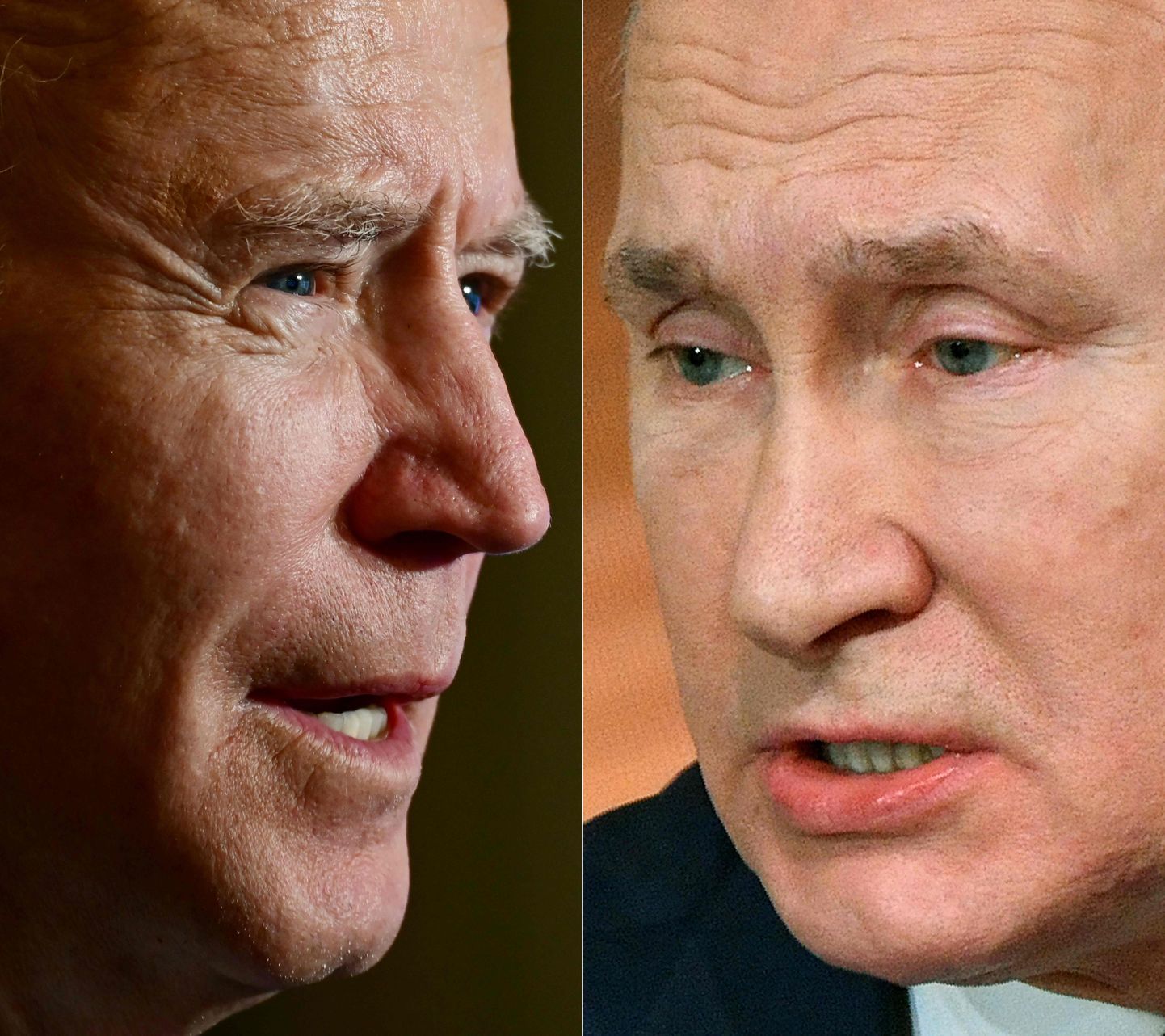 Joe Biden ja Vladimir Putin.