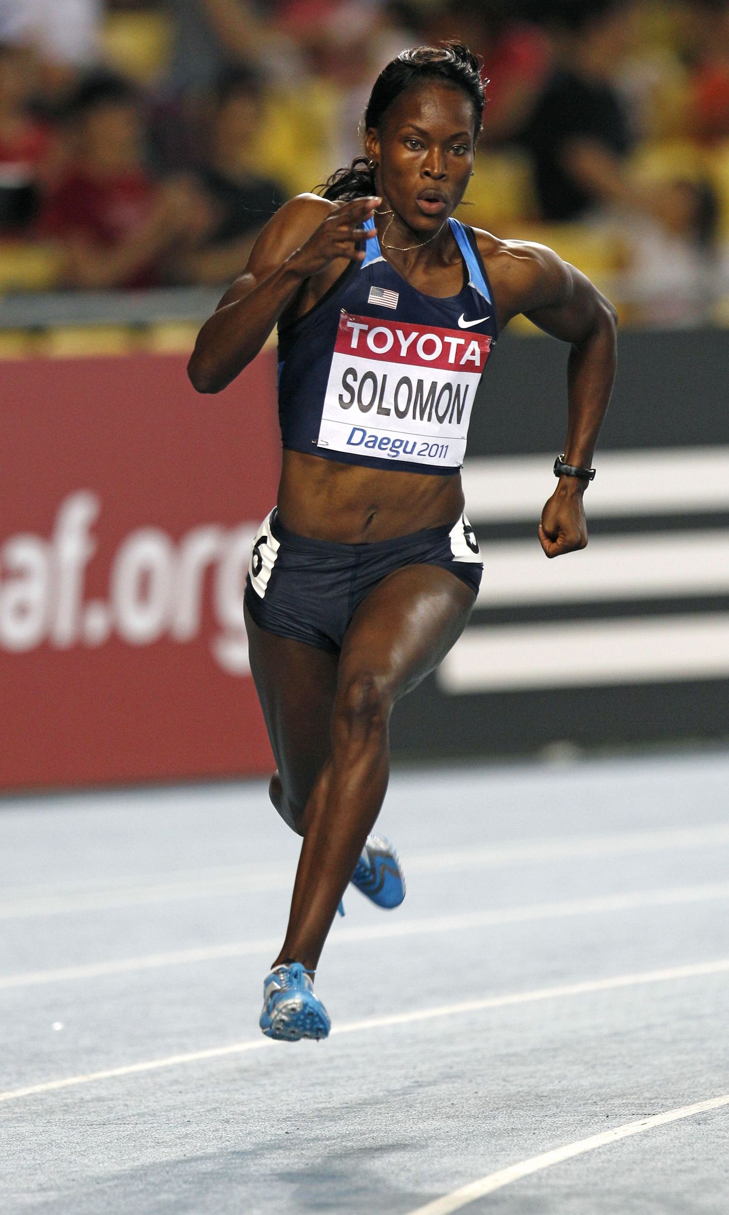 200 m poolfinaalide kiireim oli Shalonda Solomon.