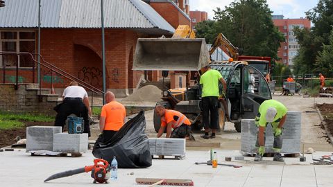 Sillamäe jalakäijate tänav saab aasta lõpuks uue ilme