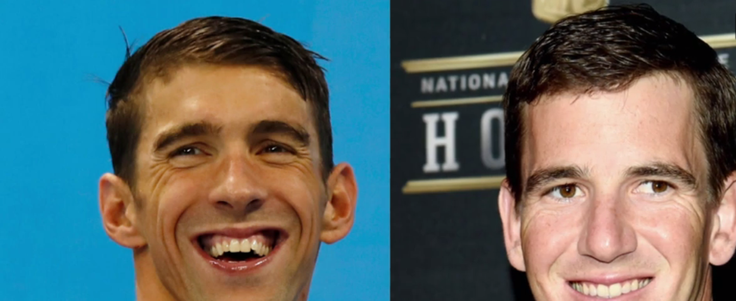 Eli Manning & Michael Phelps