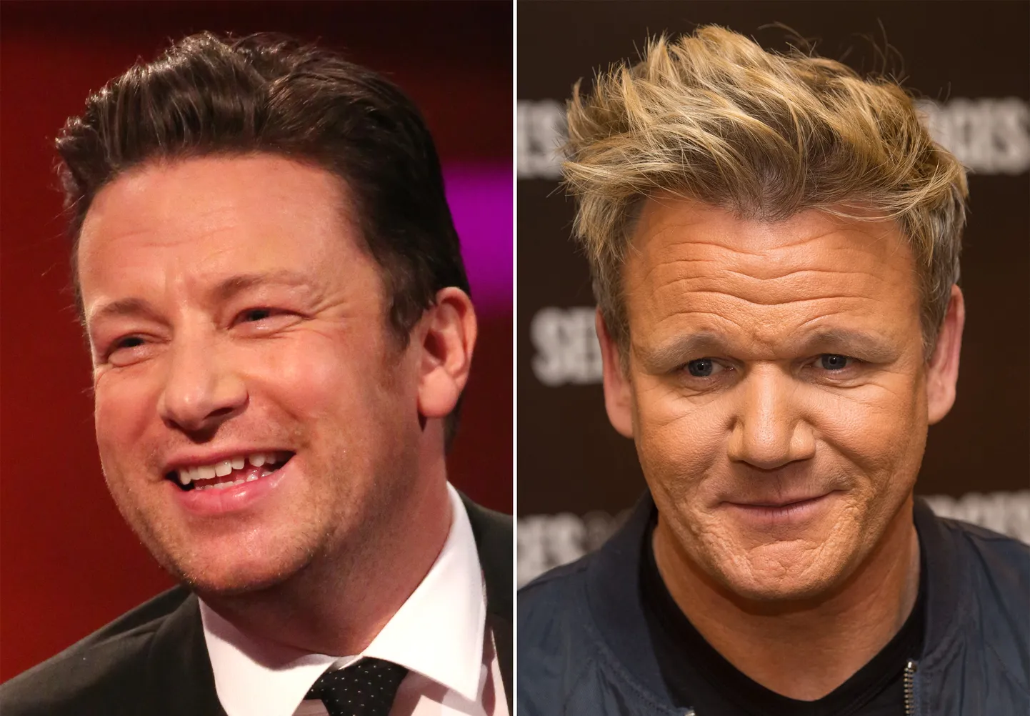 Jamie Oliver (vasakul) ja Gordon Ramsay