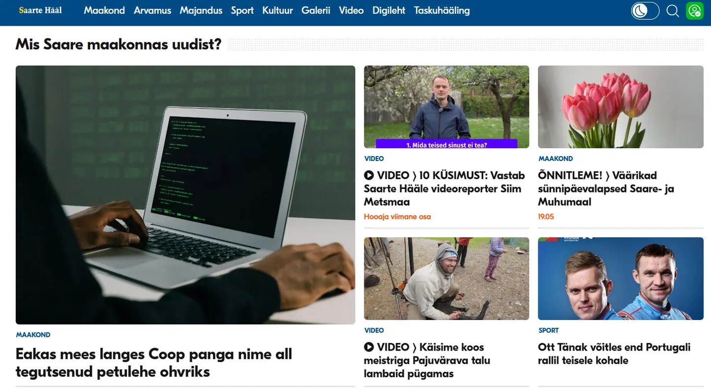 Saarte Hääle digileht.