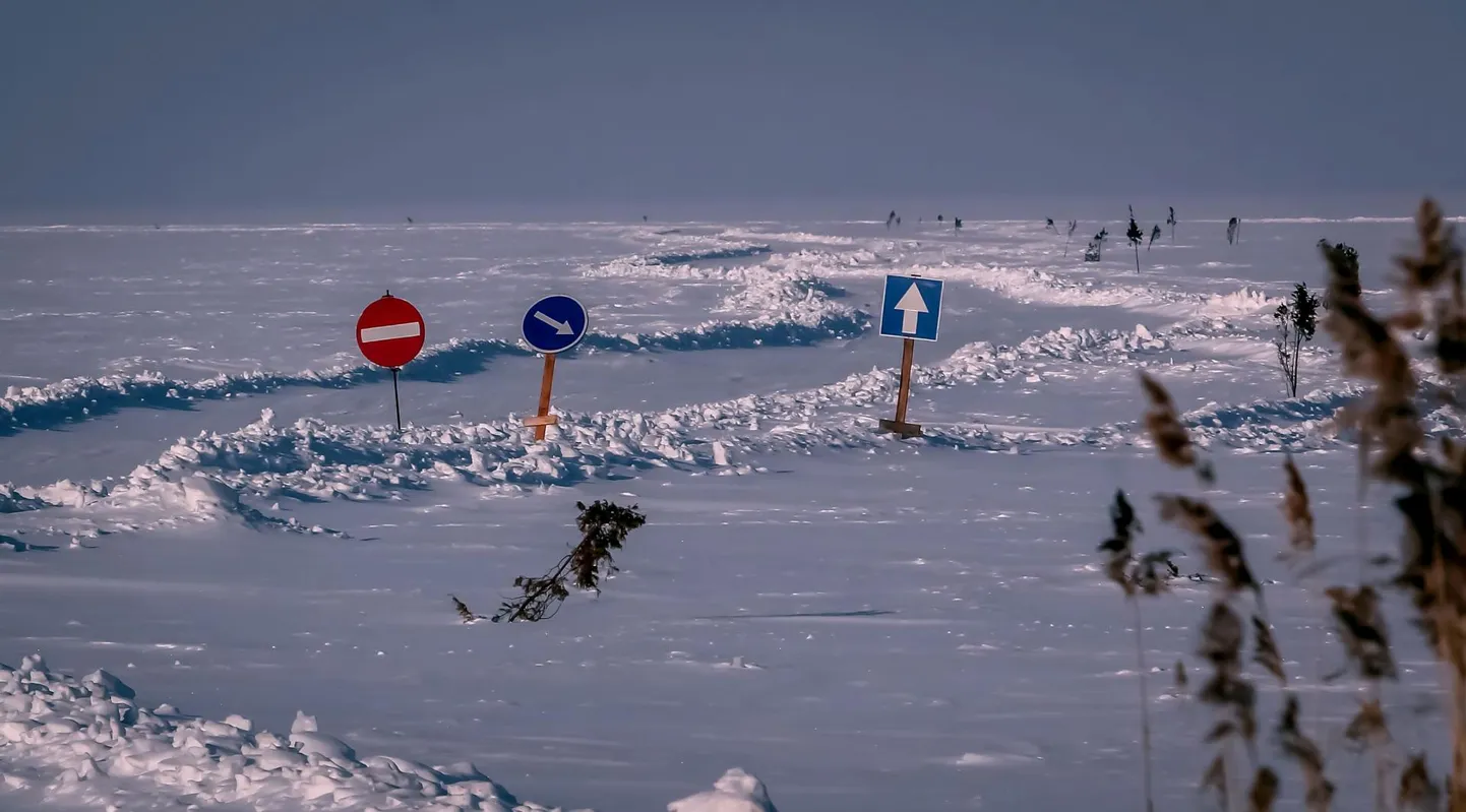 Transpordiamet pole mandri ja Kihnu saare vahelise jäätee rajamise plaani maha matnud.