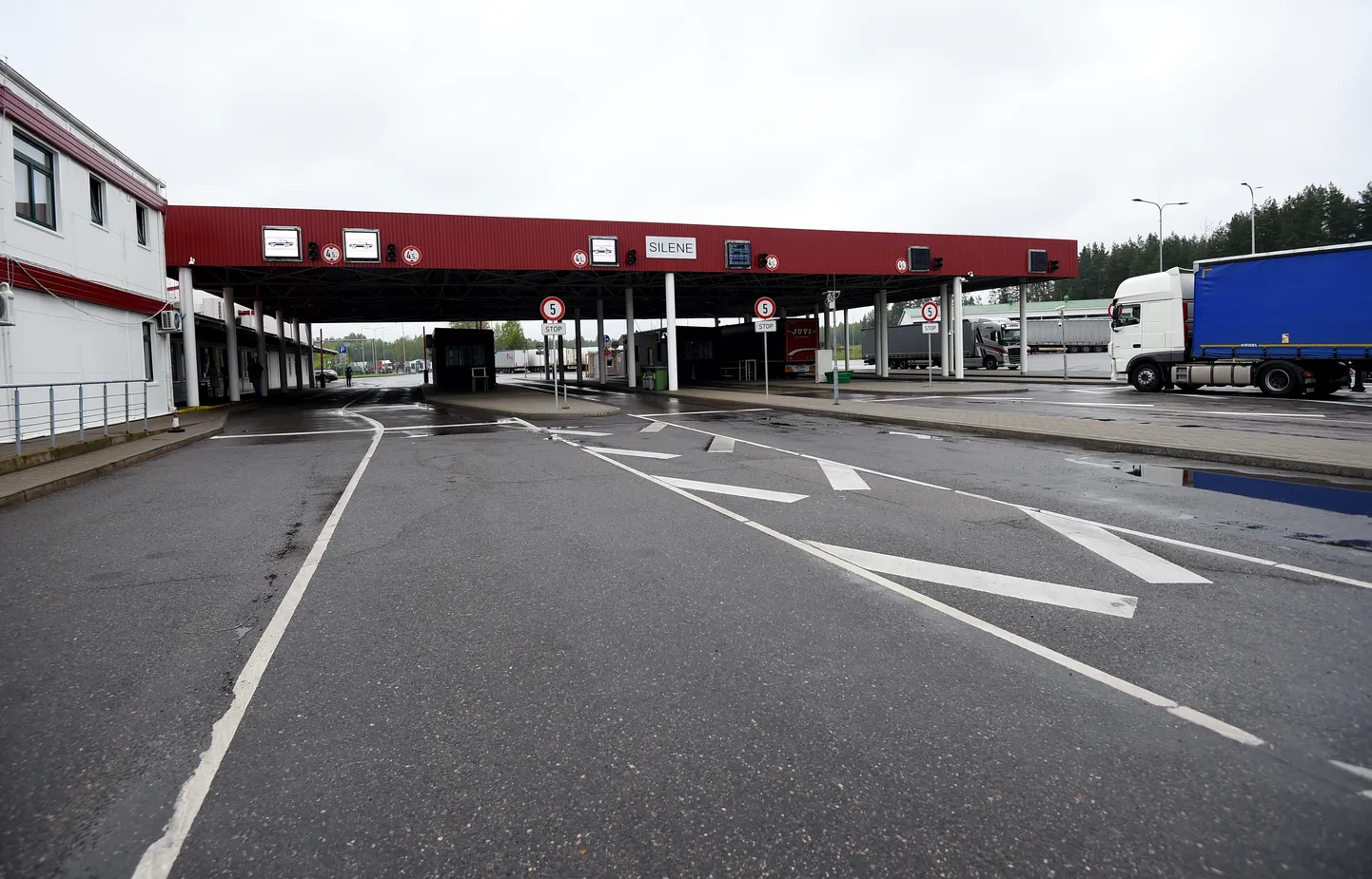 Silenes robežkontroles punkts pie Latvijas-Baltkrievijas robežas.