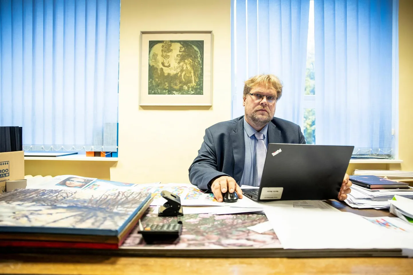 Kose gümnaasiumi direktor ja vallavolikogu esimees Martin Medar. FOTO: Sander Ilvest