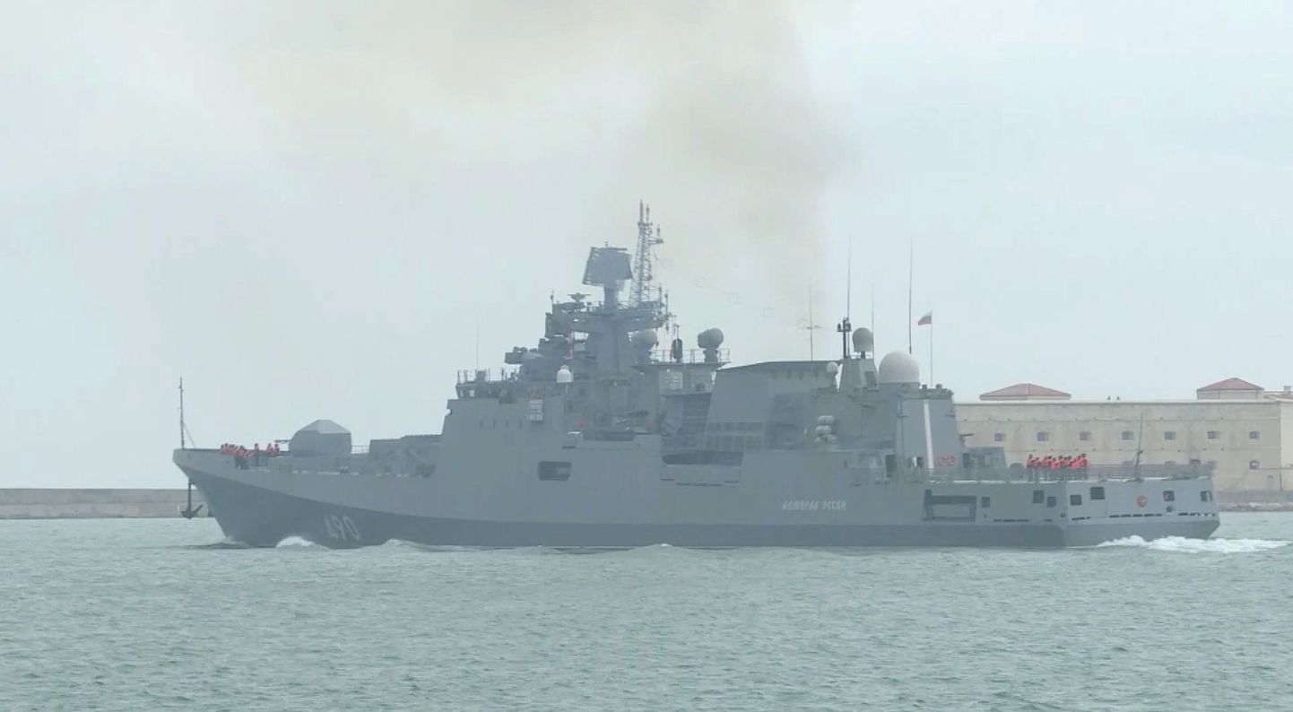 Vene sõjalaev Mustal merel. Foto on illustreeriv.
