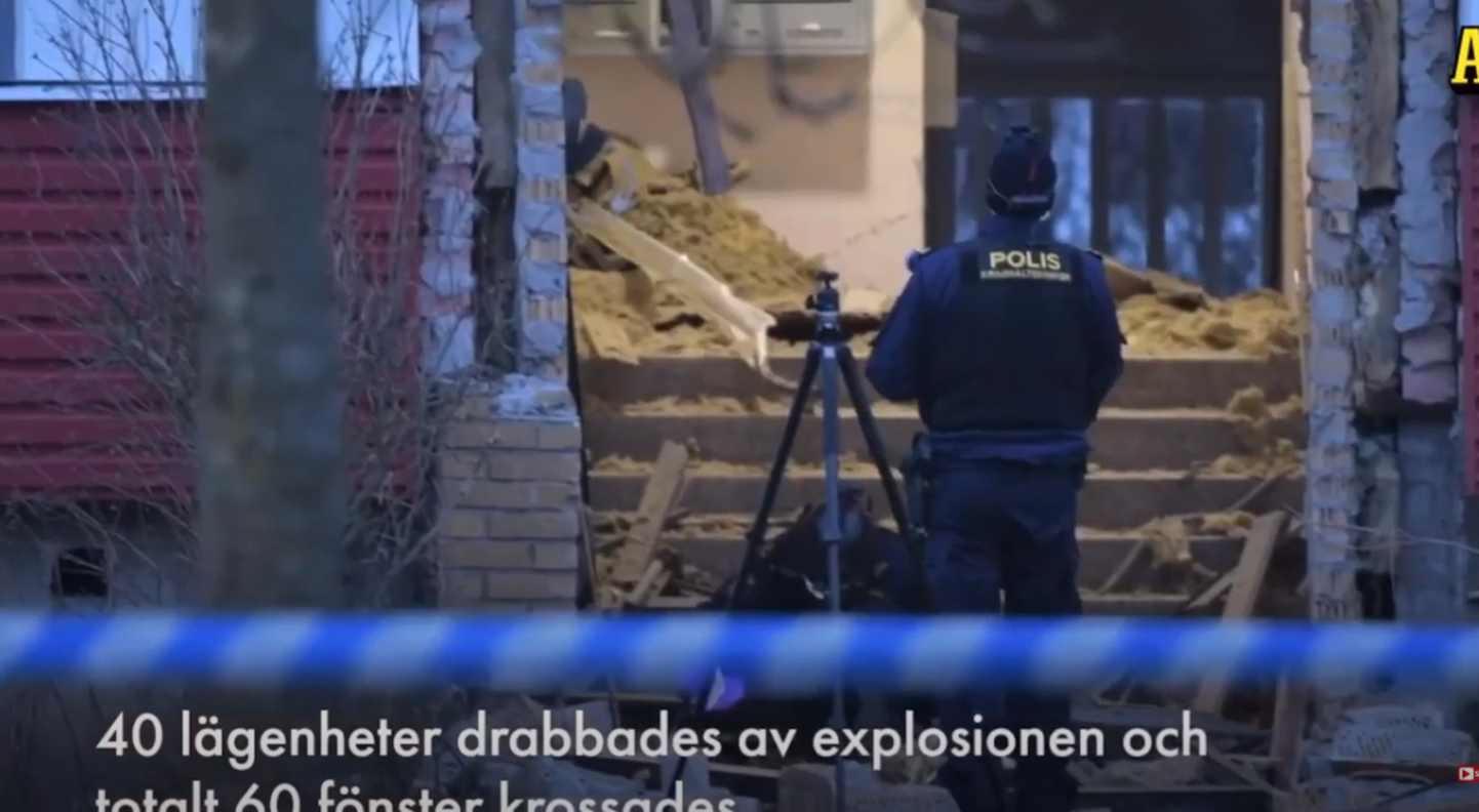 Lõuna-Rootsis Hoganäsis toimus võimas plahvatus, milles sai mitu kortermaja kannatada