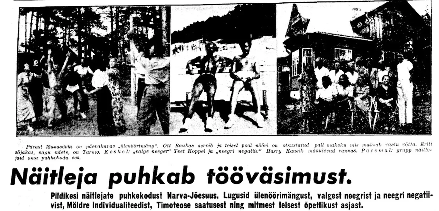 Kuvatõmmis ajalehest «Esmaspäev: piltidega nädalleht», nr. 29, 20 juuli 1940