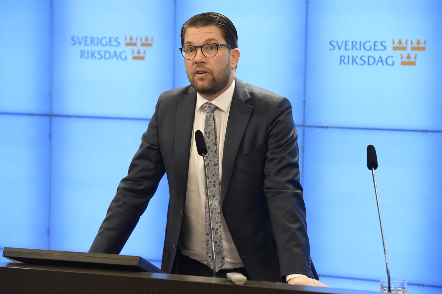 Rootsi Demokraatide esimees Jimmie Åkesson.