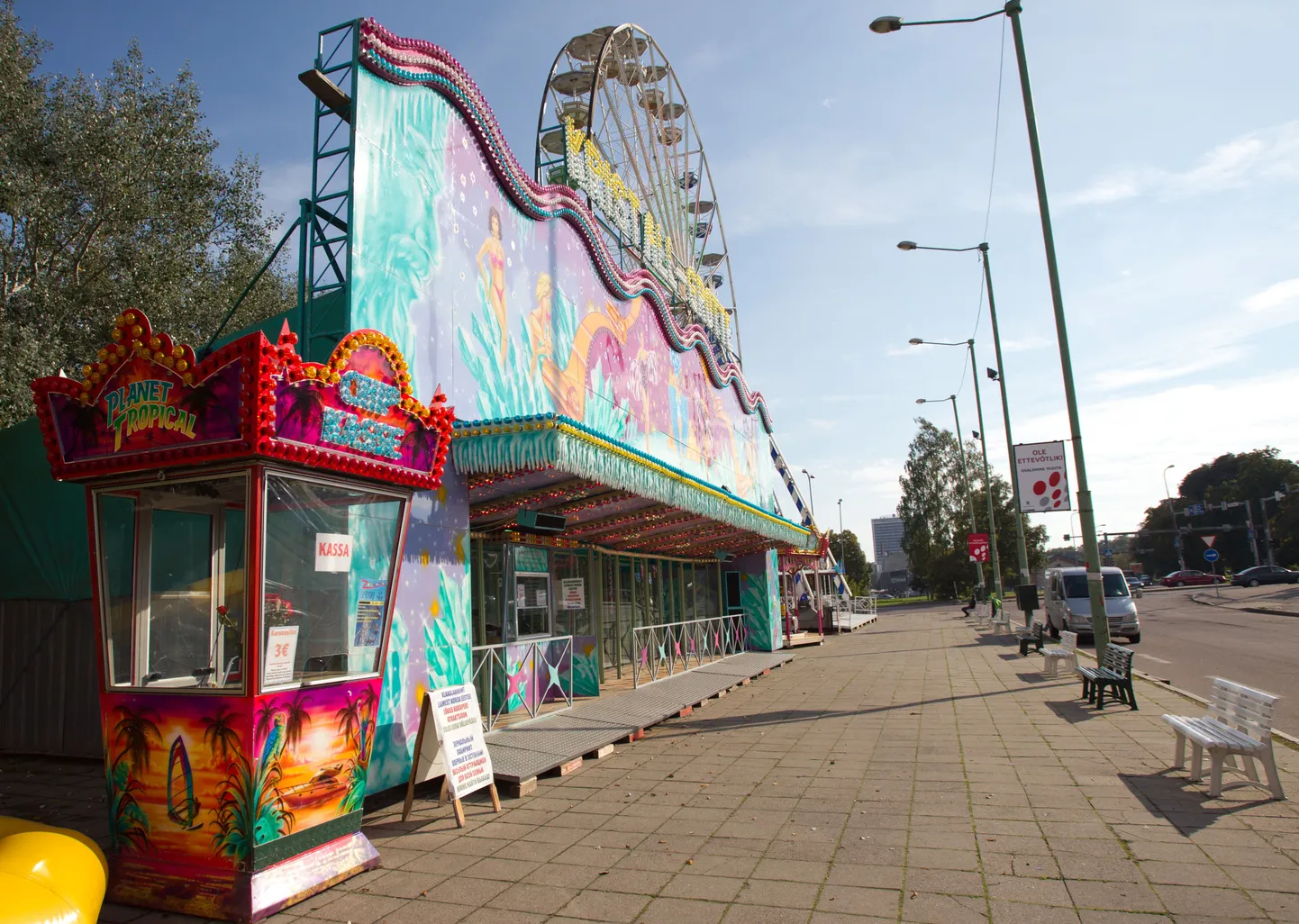 В парке Tivoli совсем безлюдно