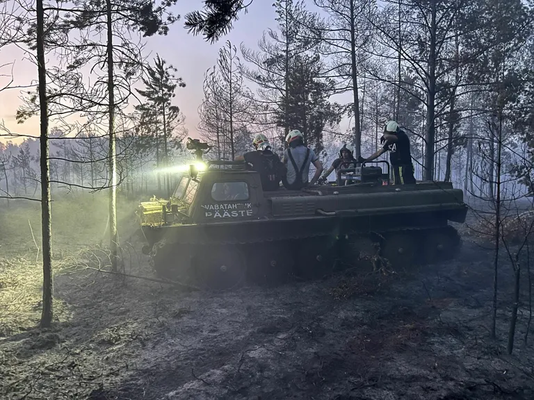 Rabapõleng Läste külas.