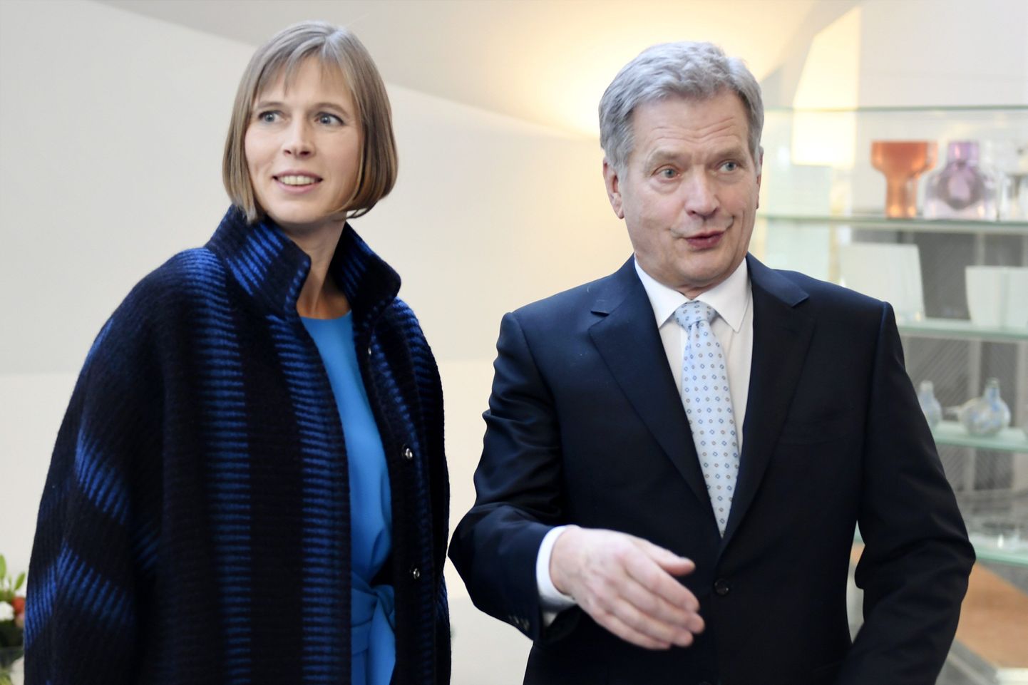 President Kersti Kaljulaid tegi mullu oktoobris ühepäevase tutvumisvisiidi Soome, kus ta kohtus teiste seas president Sauli Niinistöga.