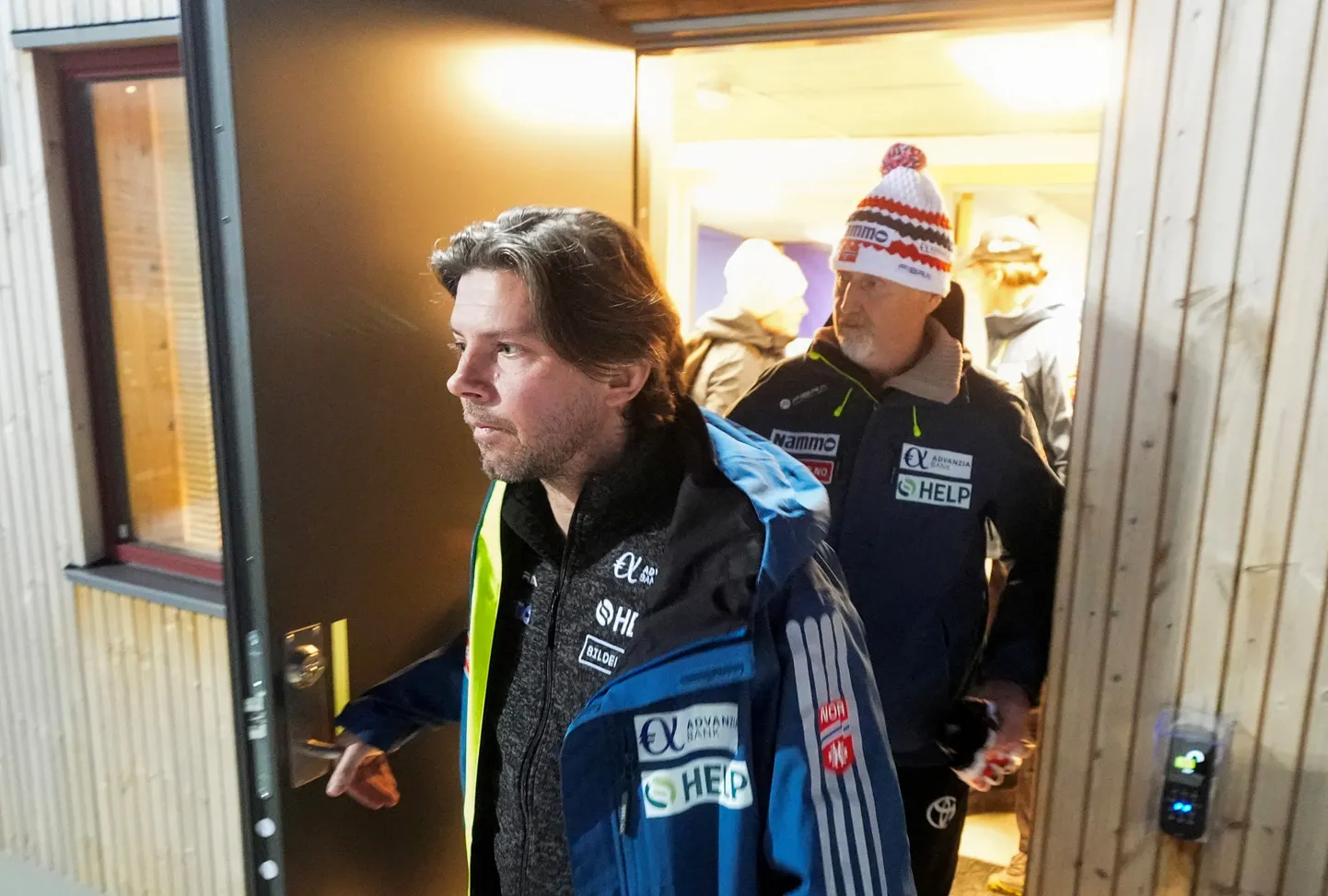 Rahvuskoondise peatreener Magnus Brevig (vasakul) ning spordidirektor Jan-Erik Aalbu.
