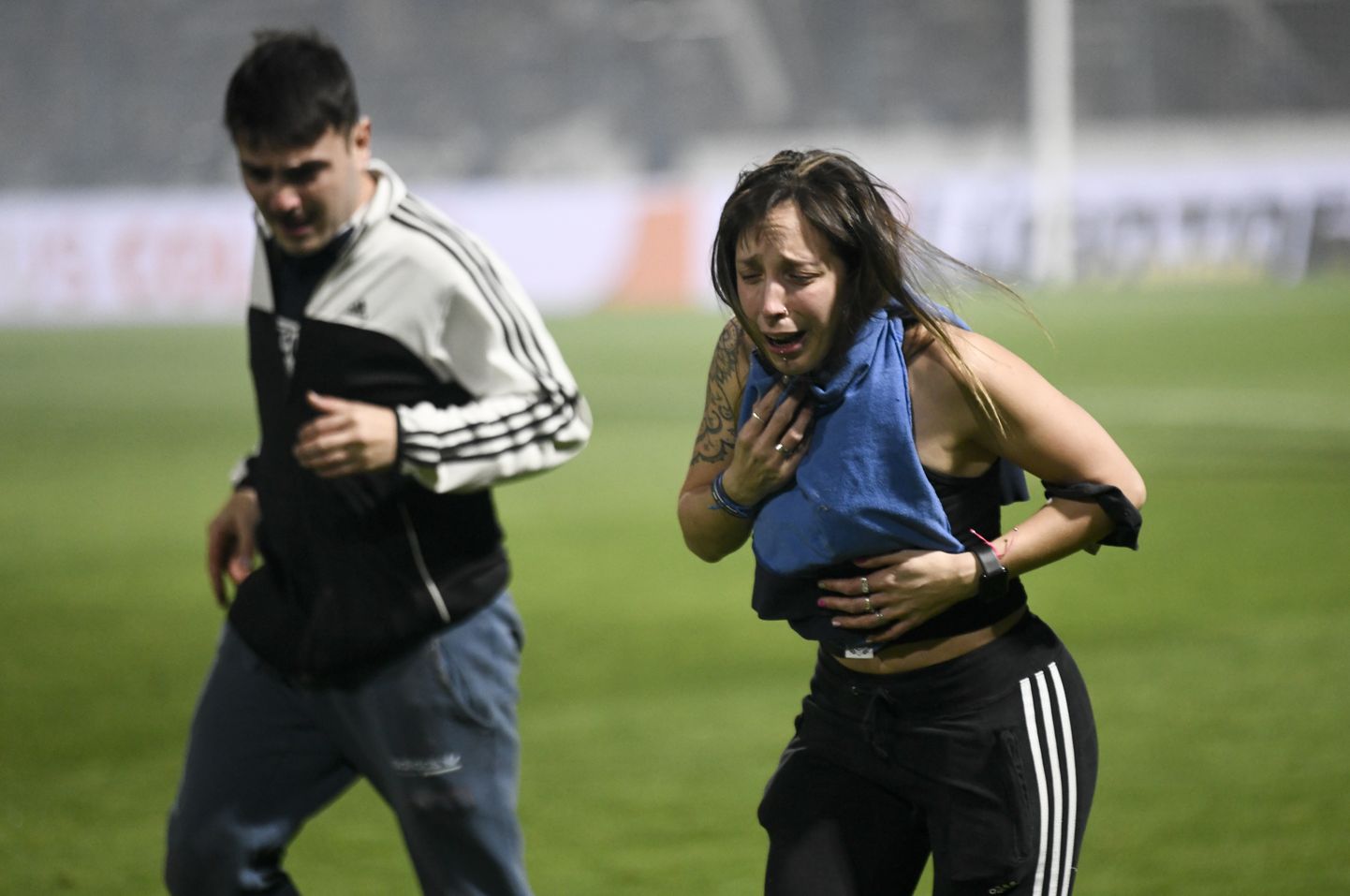 Futbola fani Buenosairesas stadionā