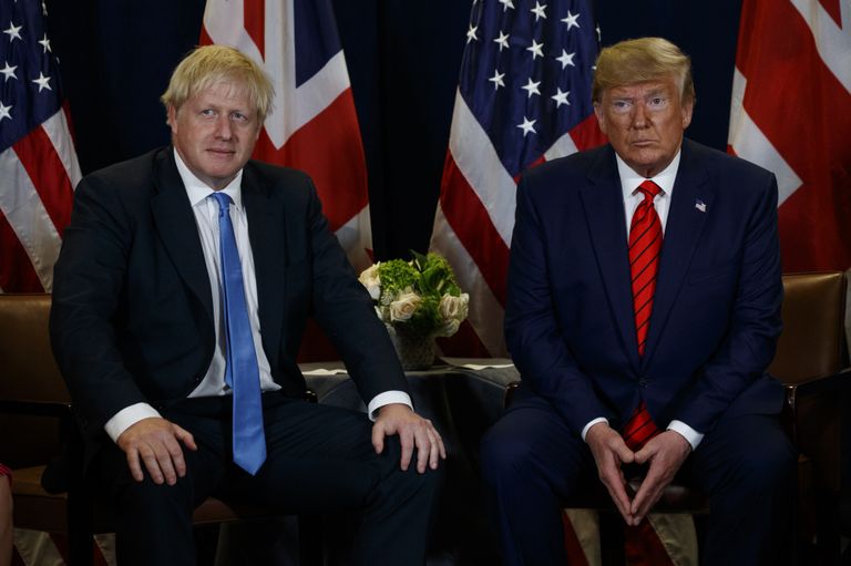 Boriss Džonsons un Donalds Tramps ANO Ģenerālajā asamblejā
