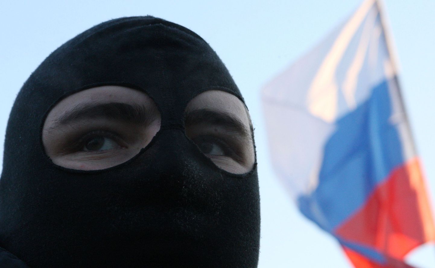 Vene pareäärmuslane selle aasta jaanuaris Peterburis toimunud meeleavaldusel.