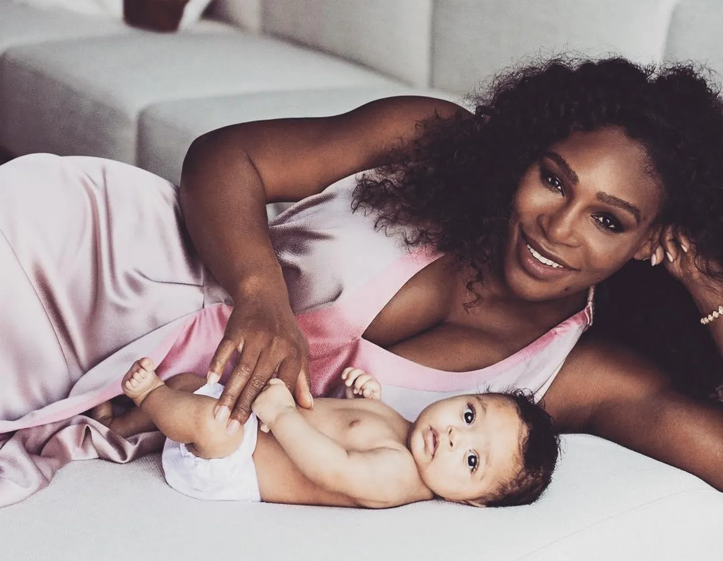 Serena Williams koos tütre Olympiaga