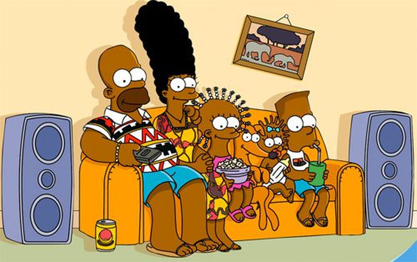 Mustanahalised Simpsonid.
