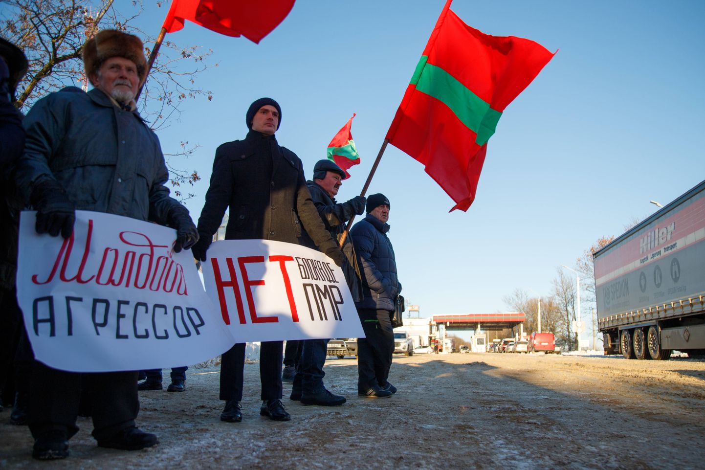 Moldova-vastane protest Transnistrias Benderi linnas jaanuaris 2024.