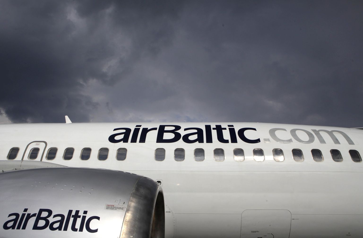 Lennufirma AirBaltic lennuk.