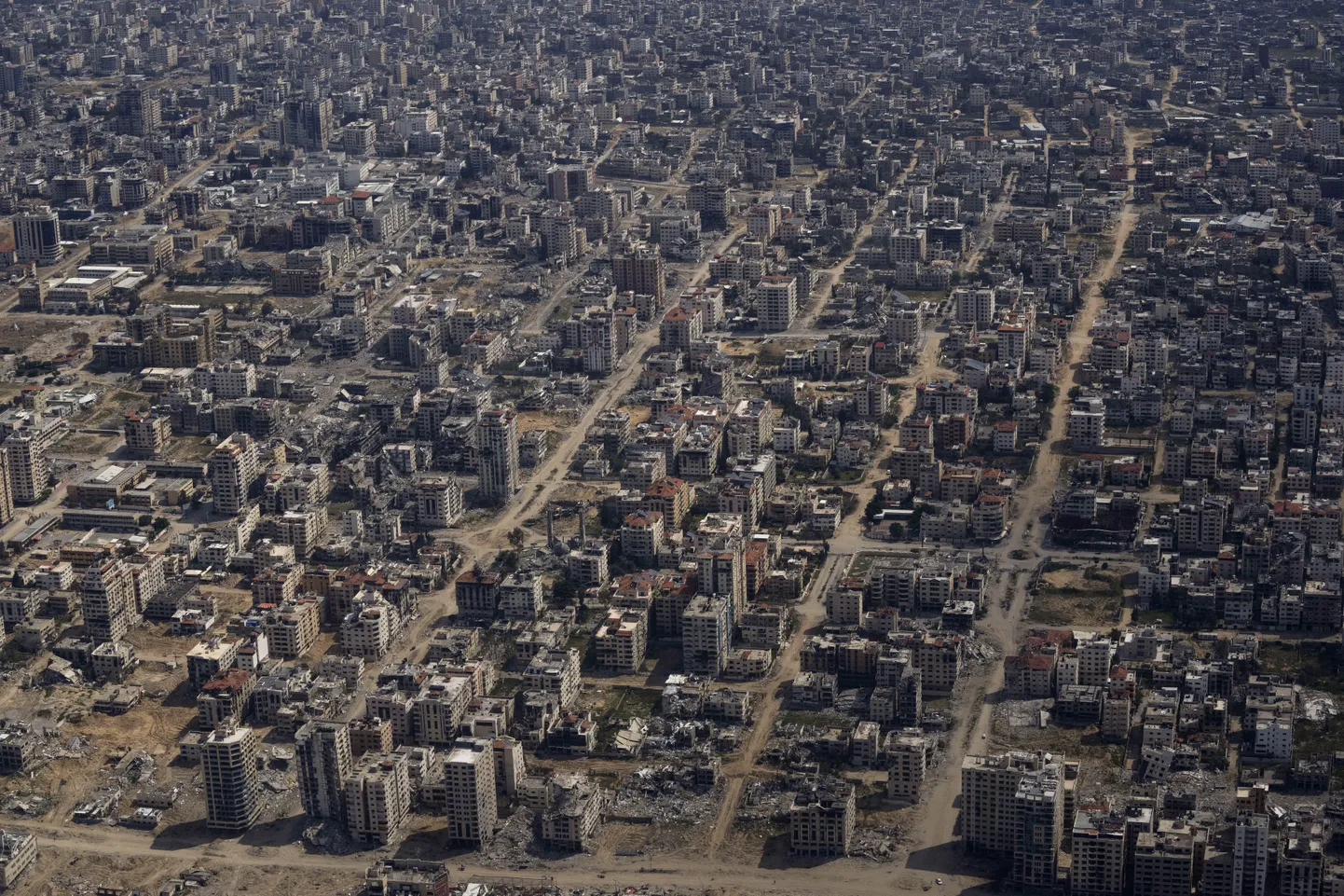 Vaade Gaza sektorile USA lennukist.