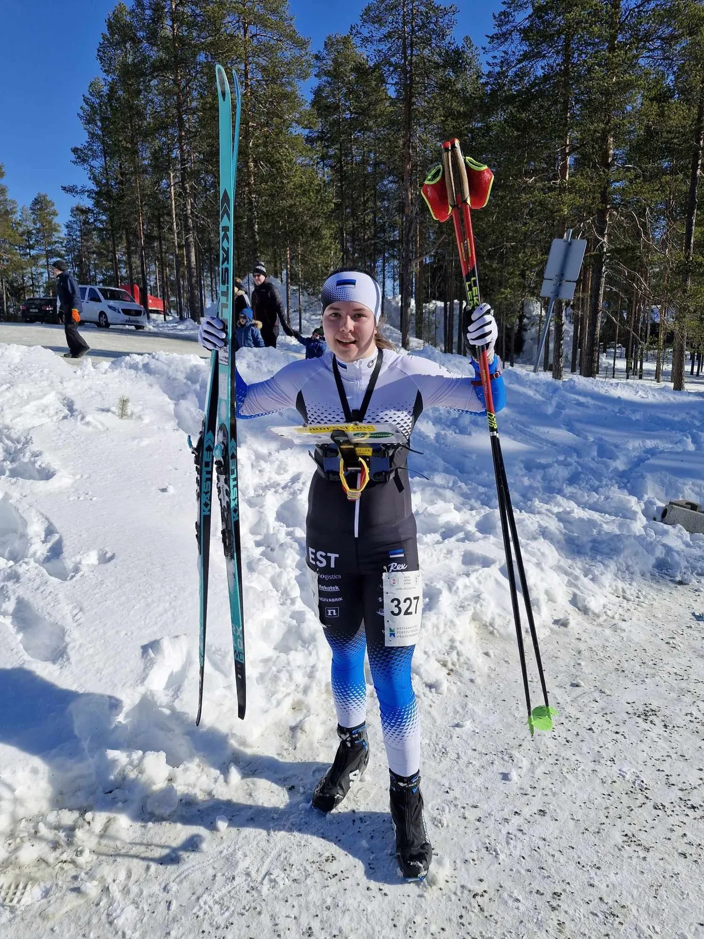 Võidurõõmus Anett Liisa Parts Euroopa noorte meistrivõistluste tavaraja finišis.