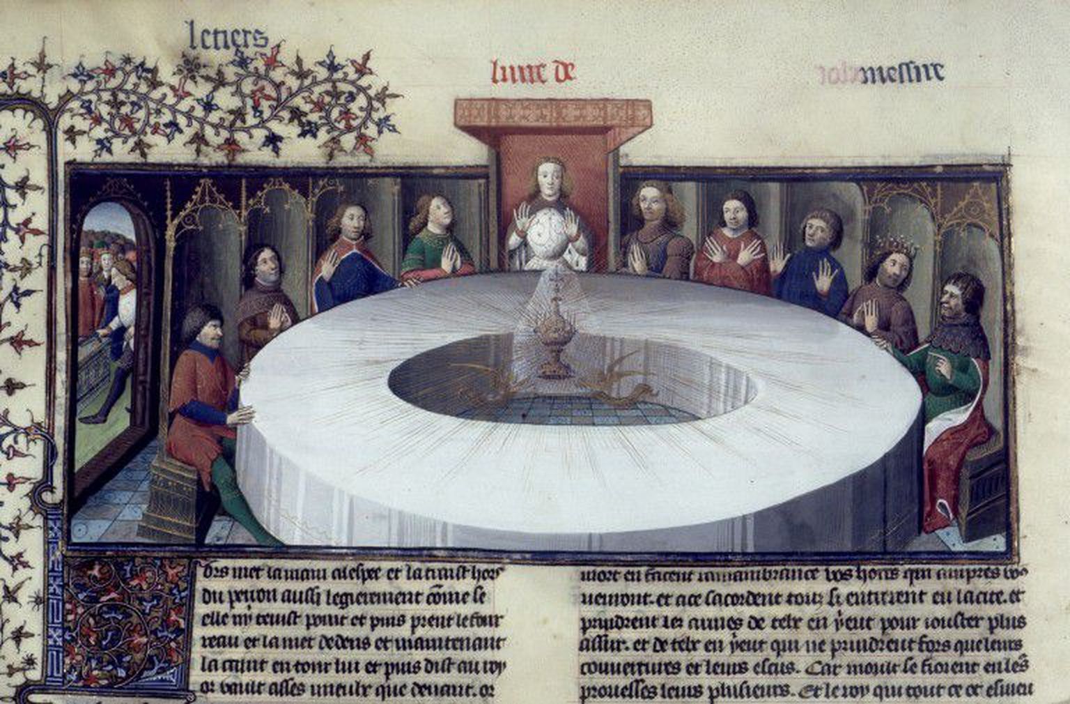 Ümmargune laud 15. sajandi prantsuse kunstniku nägemuses.