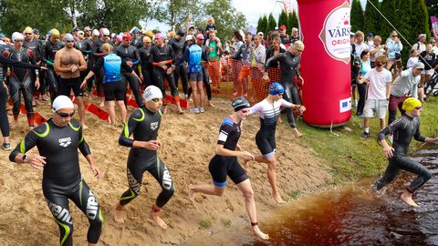 Triatlonivõistlusest võtsid osa mitmed kuulsused
