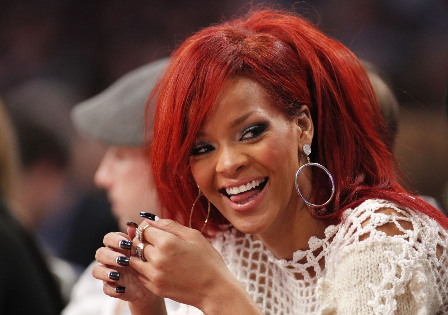Rihanna käis oma sünnipäeval 20. veebruaril L.A-s NBA korvpalli «tähtede mängu» vaatamas